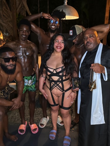 BossLady 1st Ever Gangbang and Porn Baptism